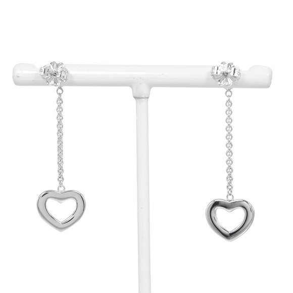 Tiffany earrings heart link drop silver 925 approx. 3.9g TIFFANY & Co.